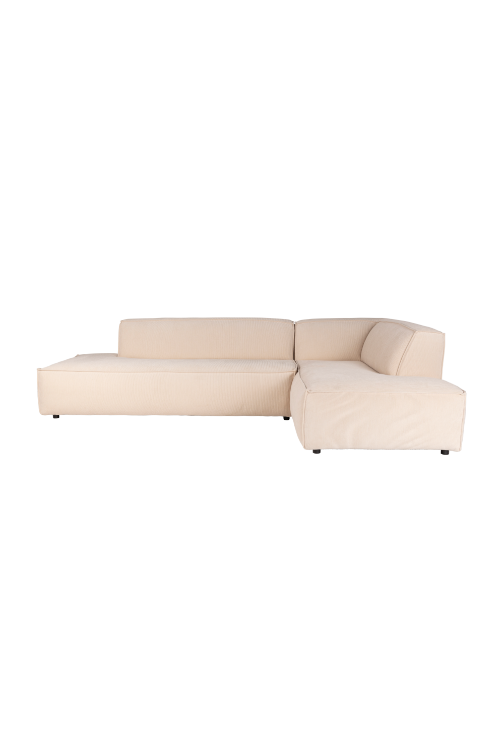 Cream Ribcord Sectional Sofa | Zuiver Fat Freddy | OROA.com