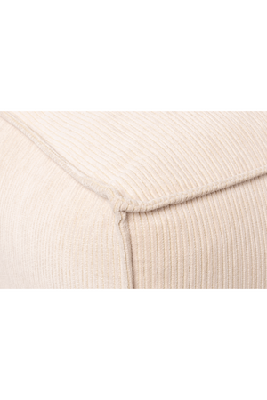 Cream Ribcord Sectional Sofa | Zuiver Fat Freddy | OROA.com