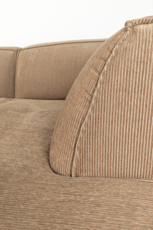 Brown Ribcord Sectional Sofa | Zuiver Fat Freddy | OROA.com