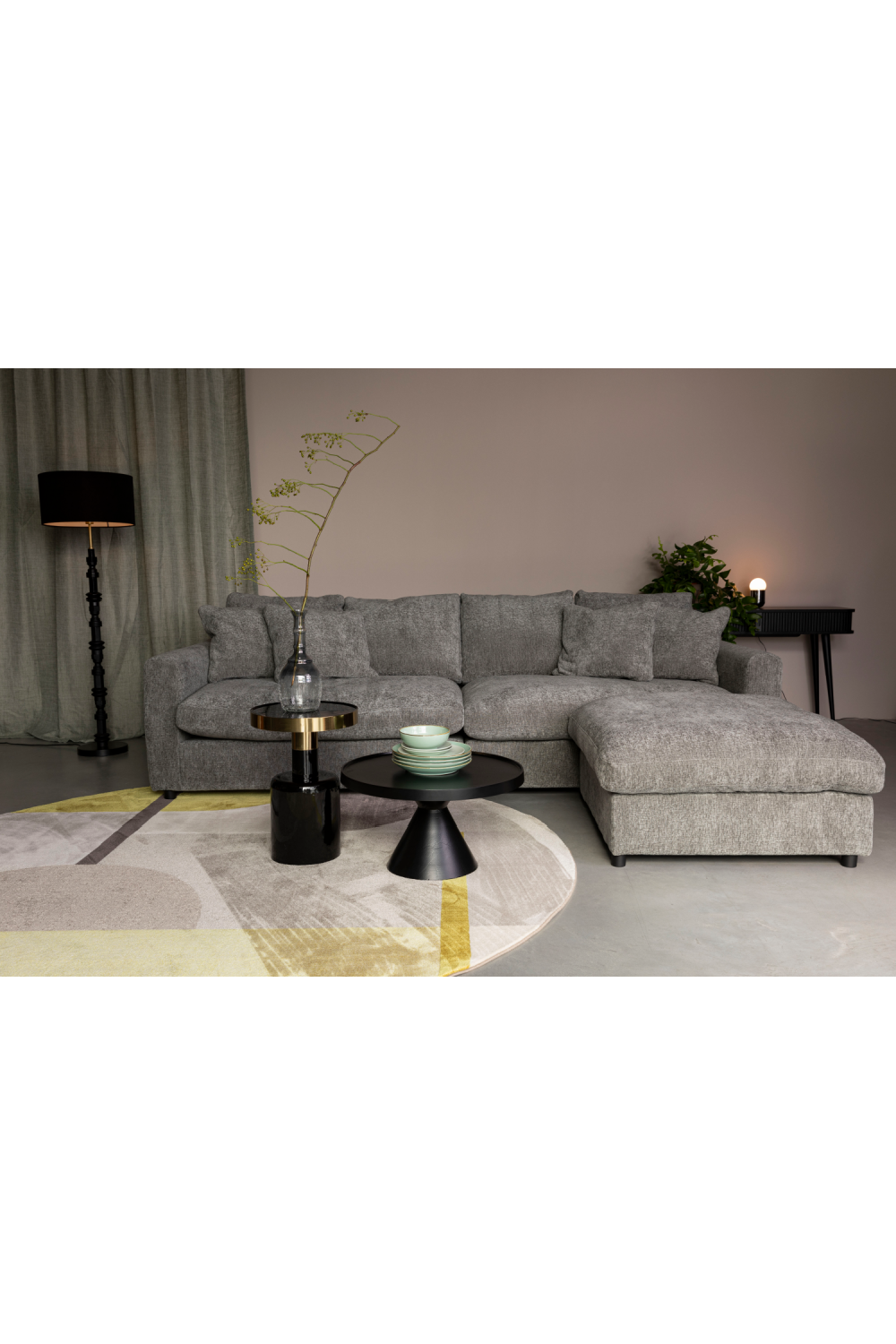 Square Upholstered Hocker | Zuiver Sense | OROA.com