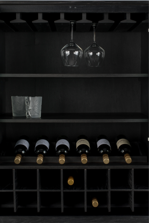 Black Oak Wine Cabinet | Zuiver Travis | OROA.com