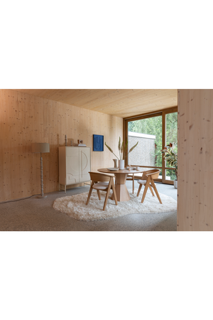 Beige Oak Modern Cabinet | Zuiver Faces | OROA.com