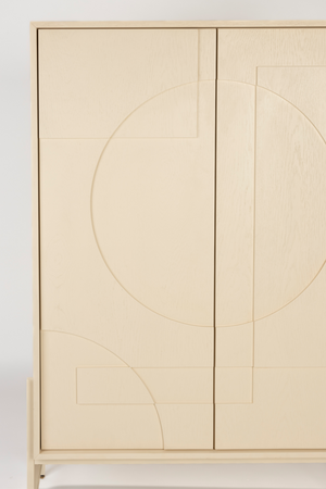 Beige Oak Modern Cabinet | Zuiver Faces | OROA.com