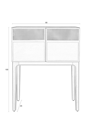 Oak Modern Cabinet | Zuiver June | OROA.com