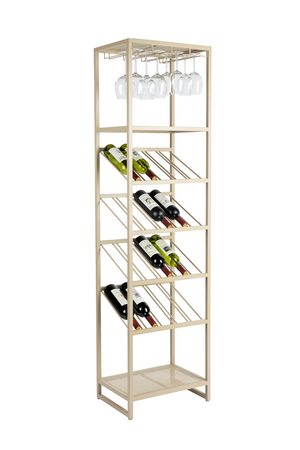Beige Metal Wine Shelf S | Zuiver Cantor | OROA.com