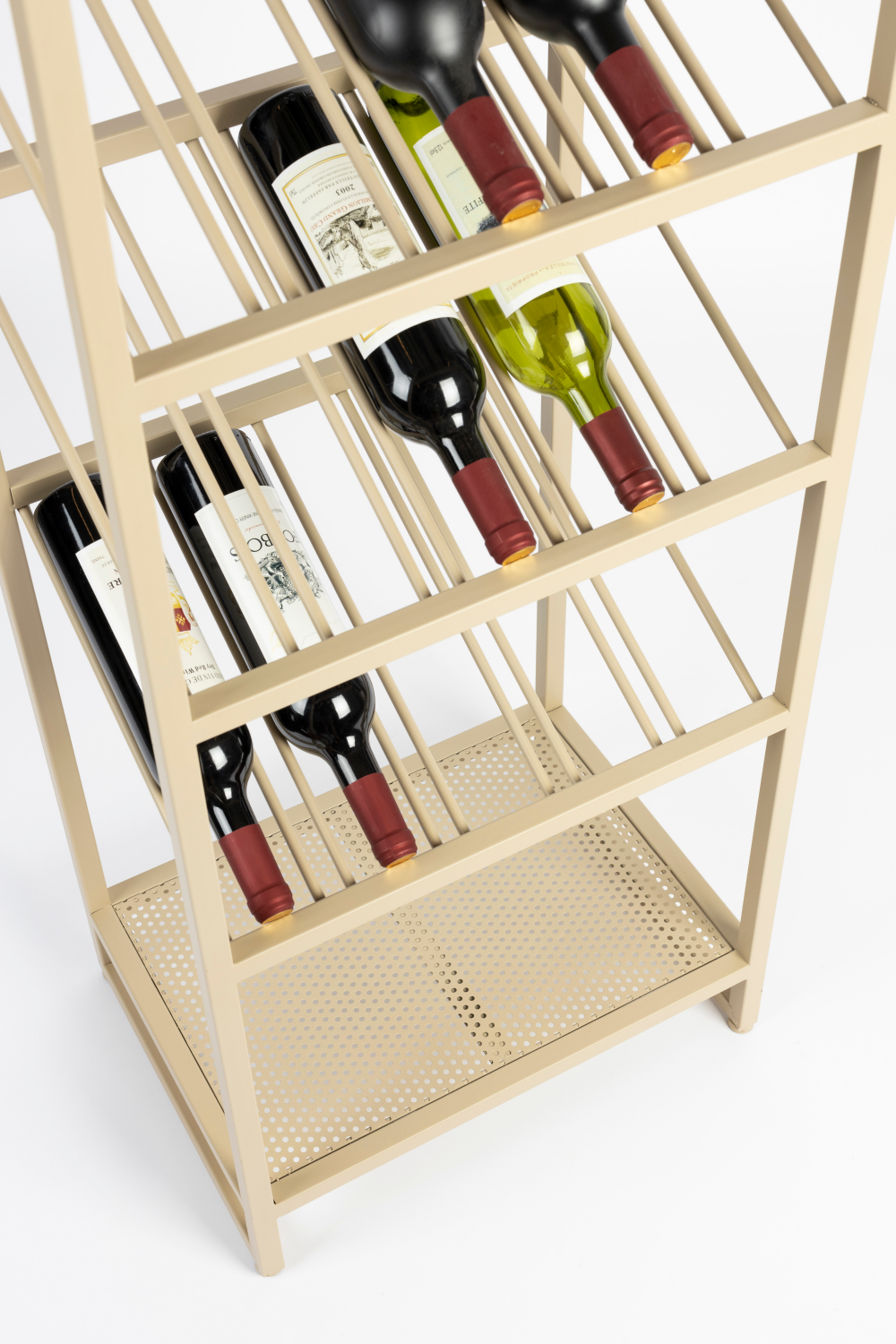 Beige Metal Wine Shelf S | Zuiver Cantor | OROA.com