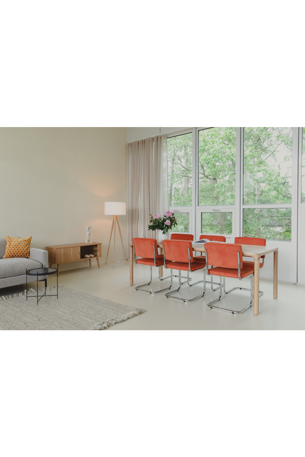 Tambour Sliding Doors Sideboard | Zuiver Barbier | Oroa.com