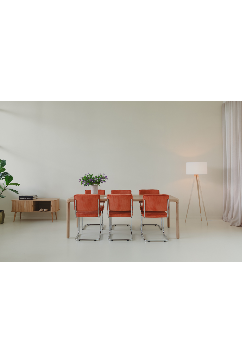 Tambour Sliding Doors Sideboard | Zuiver Barbier | Oroa.com