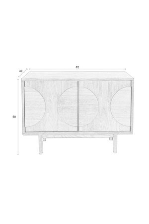 Wooden 2-Door Sideboard | Zuiver Groove | OROA.com