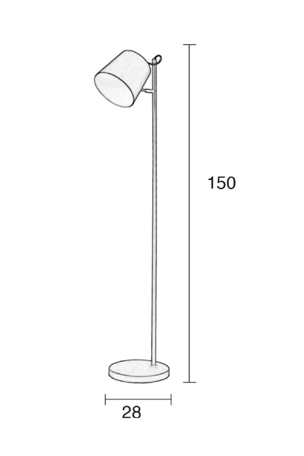 Tiltable Metal Floor Lamp | Zuiver Buckle Head | Oroa.com