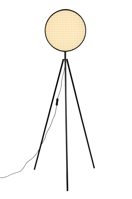 Round Rattan Tripod Floor Lamp | Zuiver Sien | OROA.com