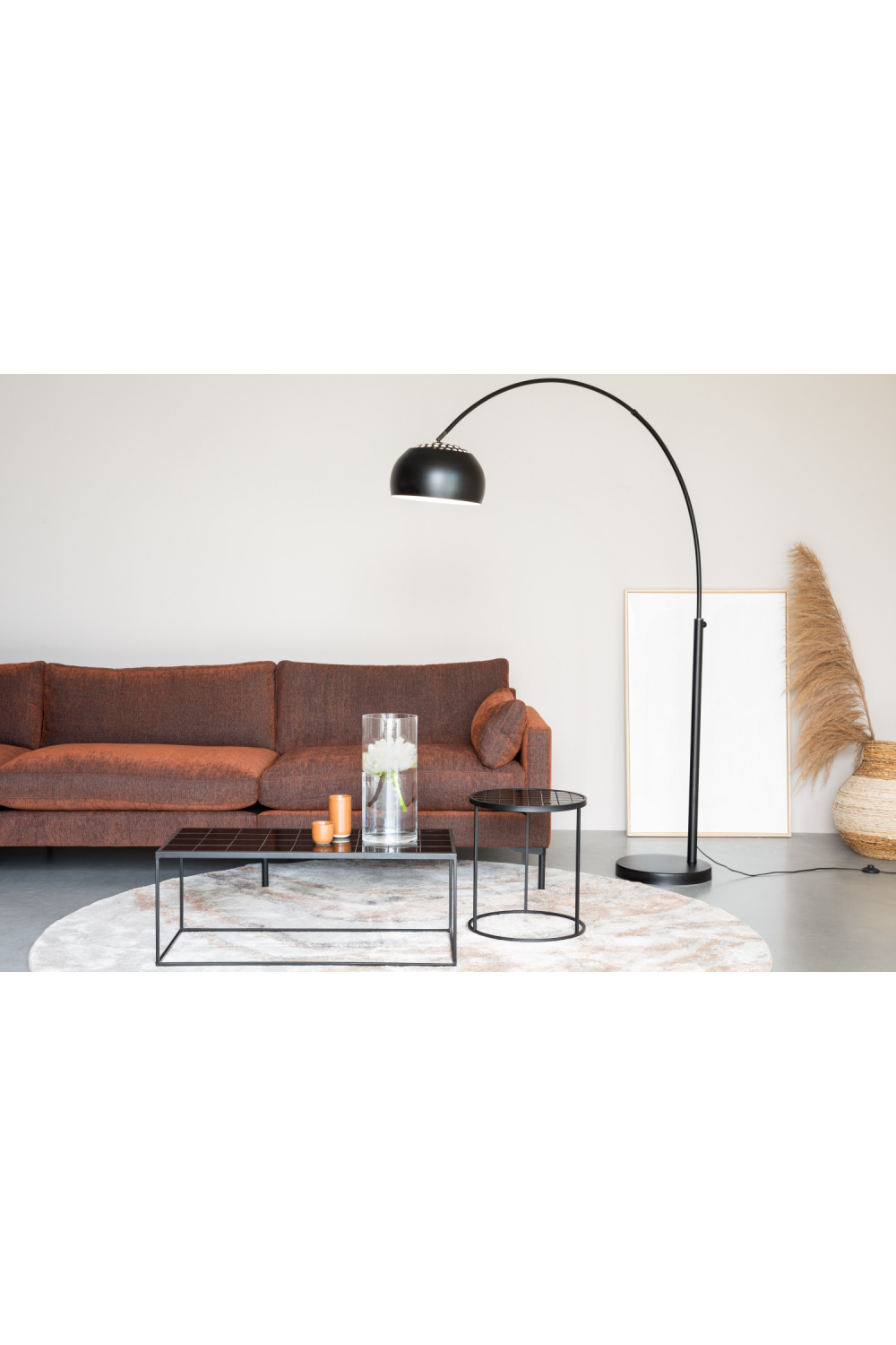 Adjustable Arched Floor Lamp | Zuiver Metal Bow | Oroa.com