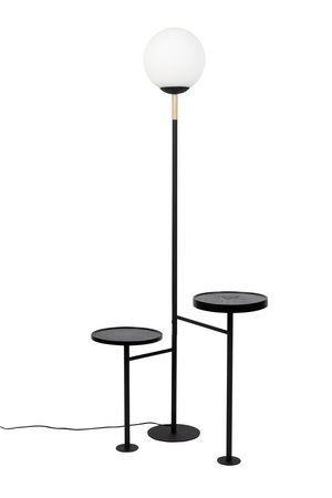 Glass Orb Modern Floor Lamp | Zuiver Orion Charge | OROA.com