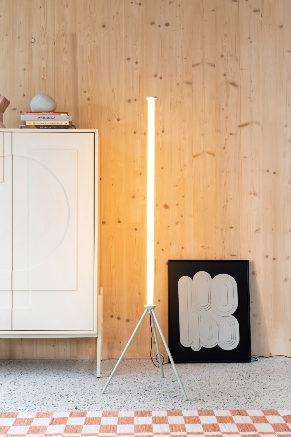 Beige Metal Tripod Floor Lamp | Zuiver Scotty | OROA.com