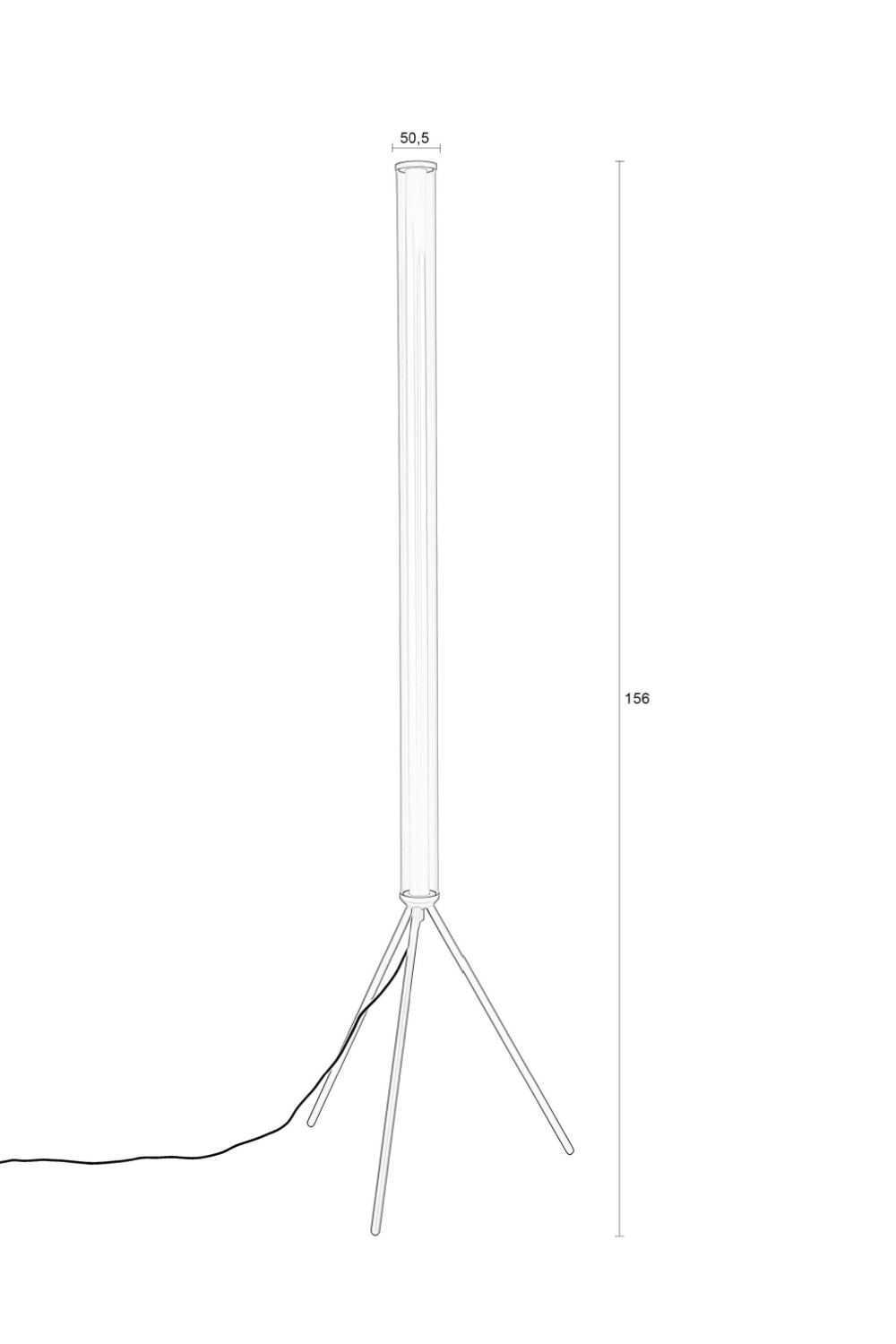 Beige Metal Tripod Floor Lamp | Zuiver Scotty | OROA.com
