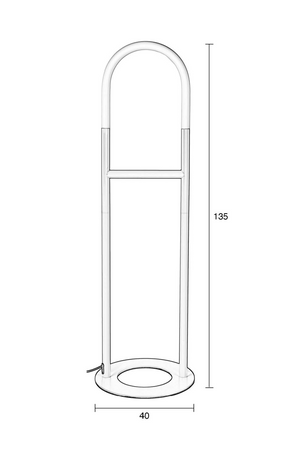 Sculptural Beige Floor Lamp | Zuiver Arch | OROA.com