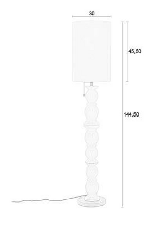 Beige Ceramic Floor Lamp | Zuiver Brew | OROA.com