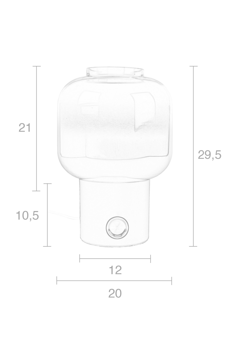 Glass Table Lamps (2) | Zuiver Moody | Oroa.com