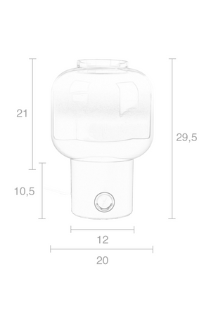 Glass Table Lamps (2) | Zuiver Moody | Oroa.com