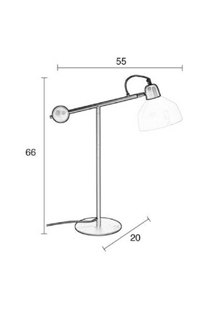 White Shade Task Desk Lamp | Zuiver Skala | OROA.com