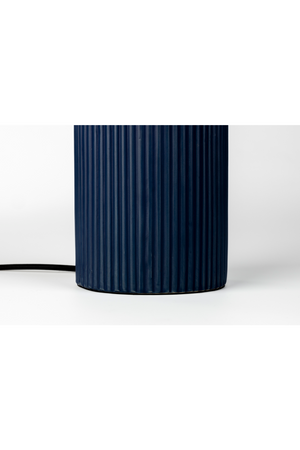 Blue Fluted Ceramic Table Lamp S | Zuiver Dash | OROA.com