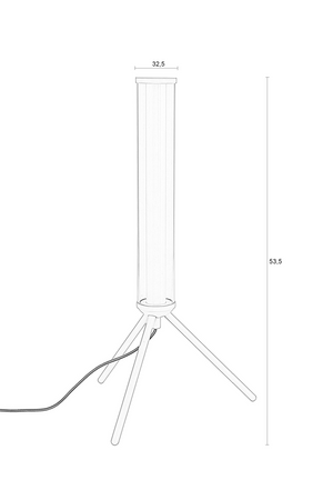 Beige Metal Tripod Table Lamp | Zuiver Scotty | OROA.com