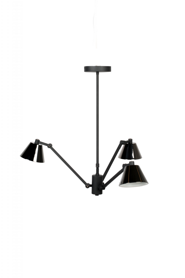 Black 3-Light Pendant Lamp | Zuiver Lub | OROA.com