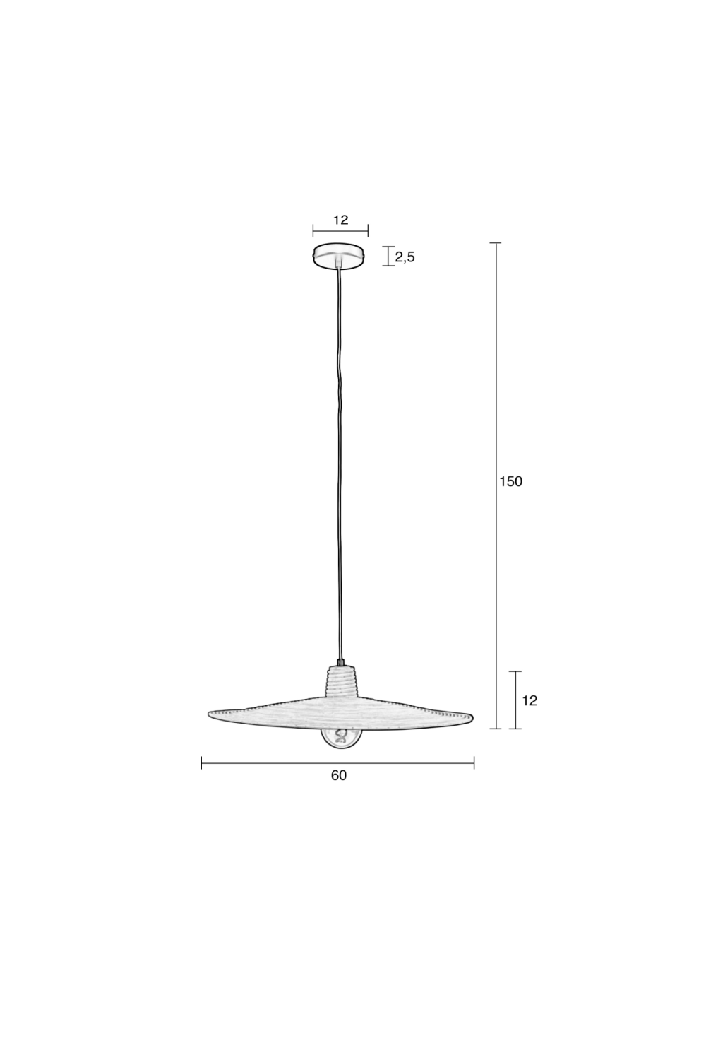 Beige Rattan Pendant Lamp | Zuiver Balance | OROA.com