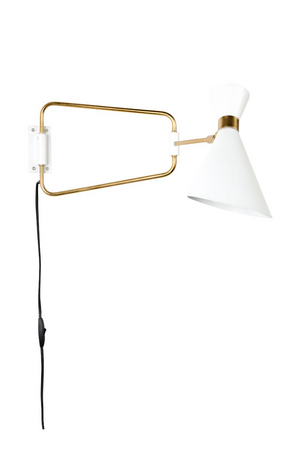 White Swing Arm Wall Lamp | Zuiver Shady | OROA.com