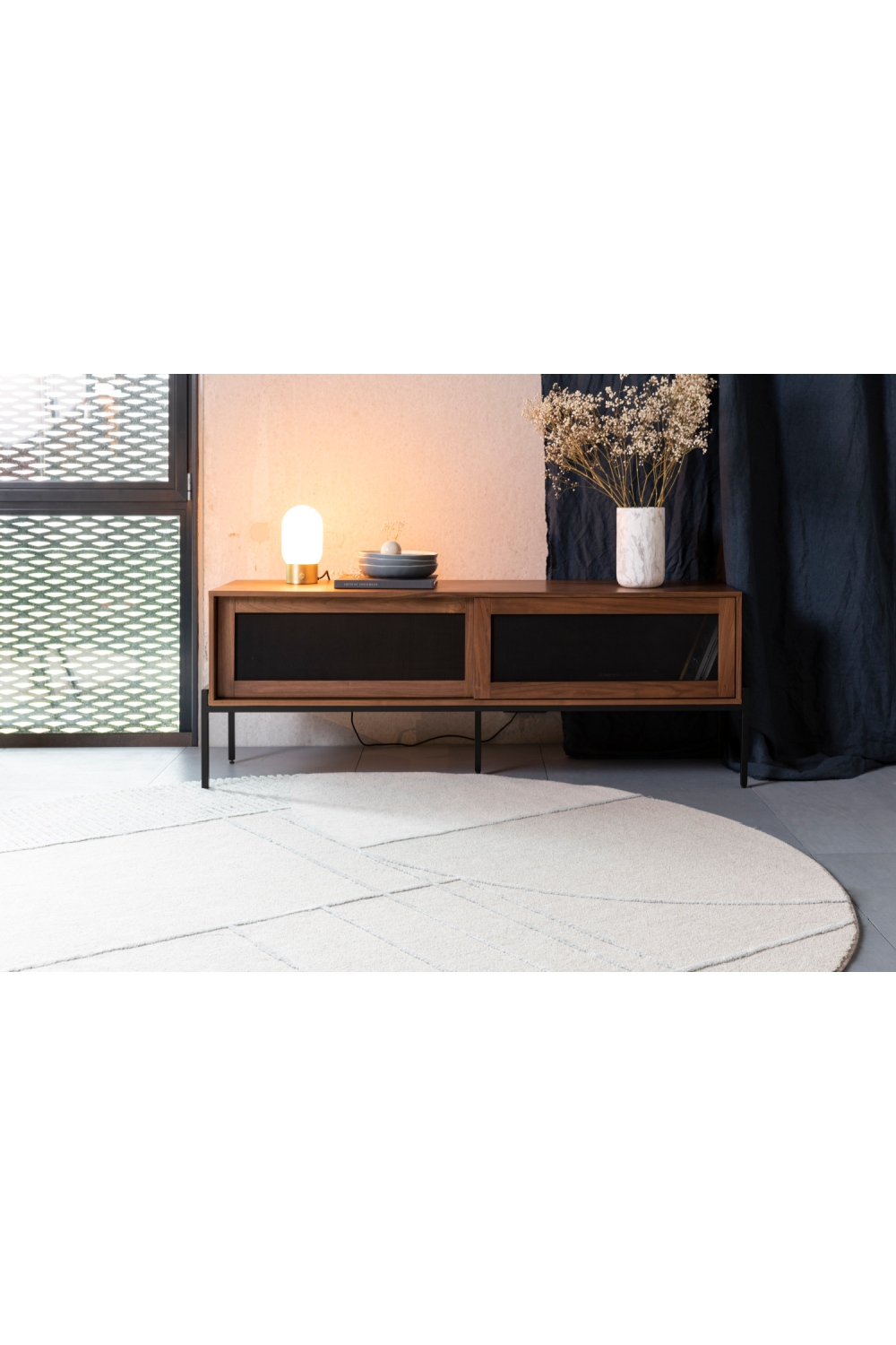 Round Modern Carpet 7' | Zuiver Bliss | OROA.com