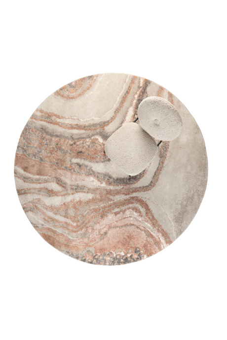 Round Gray Contemporary Carpet | Zuiver Solar | Oroatrade.com