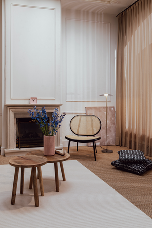 Cream Minimalist Carpet | Zuiver Shore | OROA.com