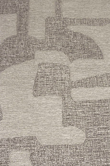 Gray Wool Patterned Rug 5' x 7'5" | Zuiver Frantic | OROA.com