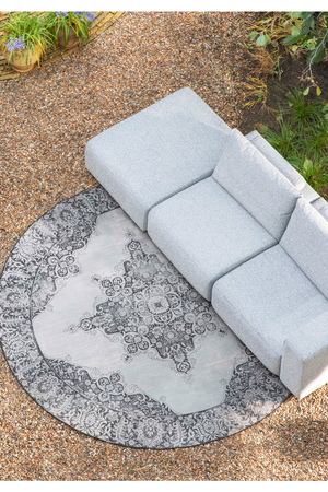 Round Vintage Outdoor Rug | Zuiver Coventry | OROA.com