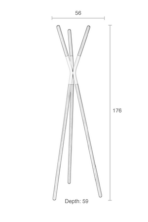 White Mikado Coat Rack | Zuiver Pinnacle | Oroa.com