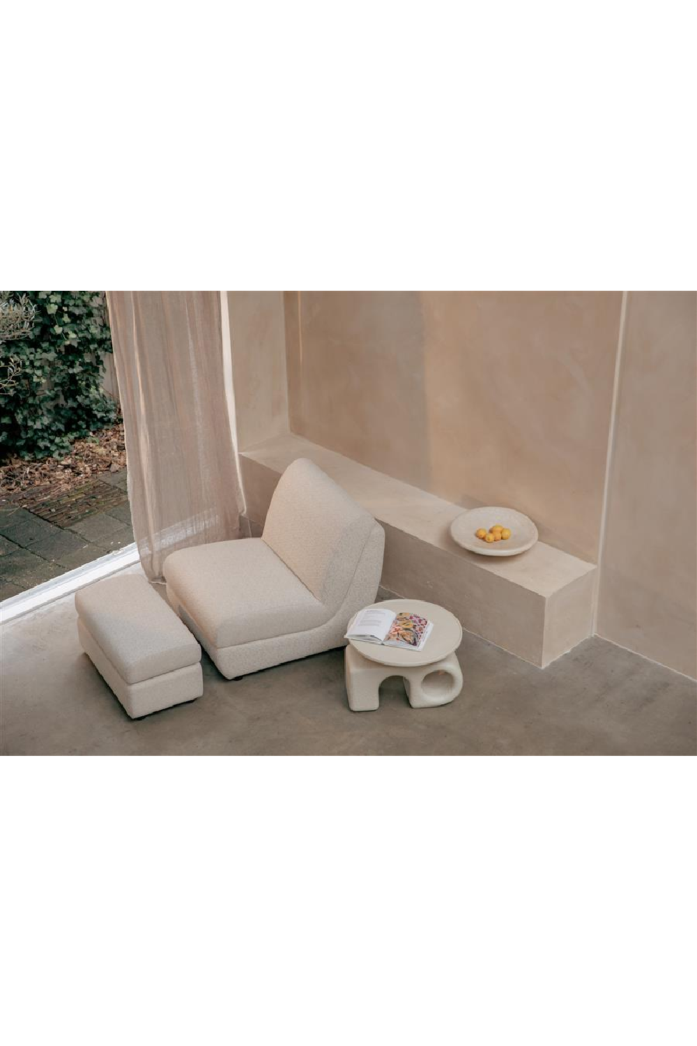 Off-White Outdoor Lounge Chair | Zuiver Mississippi | OROA.com