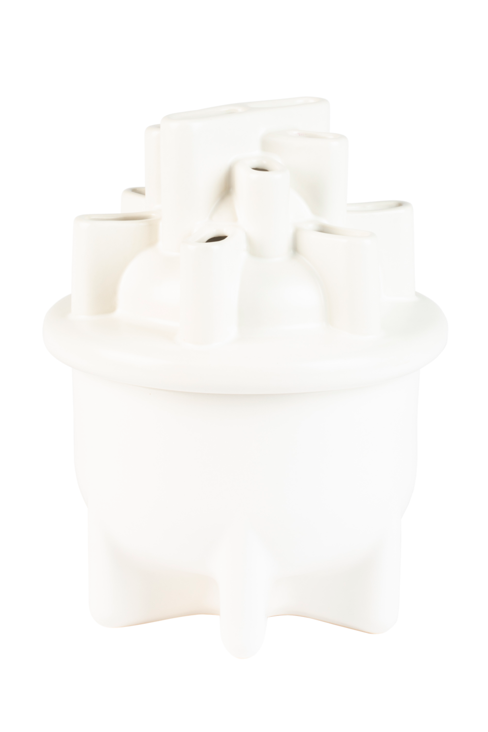White Ceramic Modern Vase | Zuiver Bassin | OROA.com