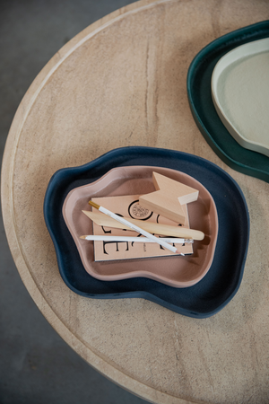 Organic-Shaped Matte Trays (2) | Zuiver Revolt | OROA.com
