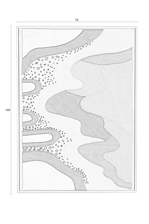 Abstract Fabric Wall Art | Zuiver Coastal | OROA.com