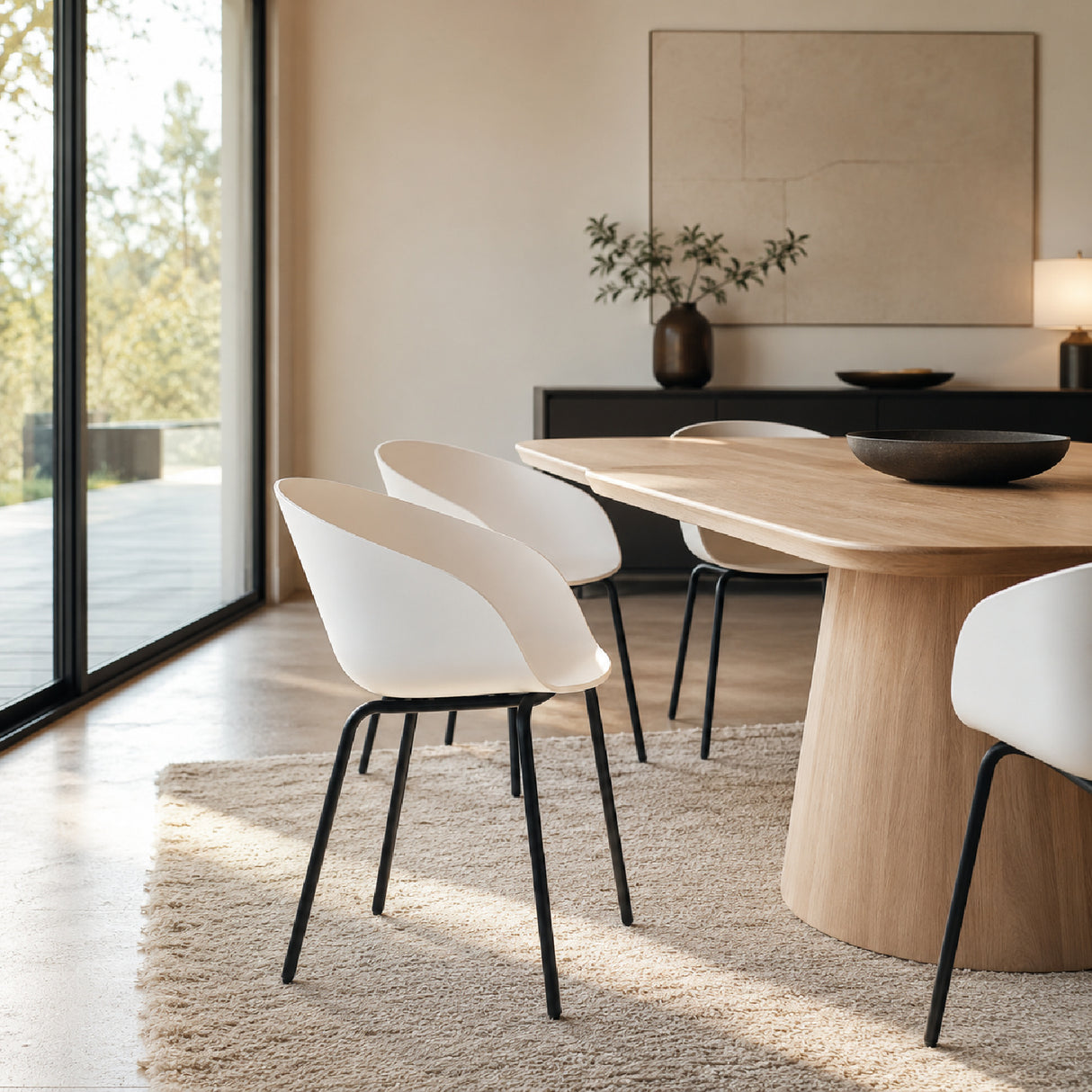  Modern furniture - Curved Molded Dining Armchairs (2) - www.oroa.com | Oroa.com