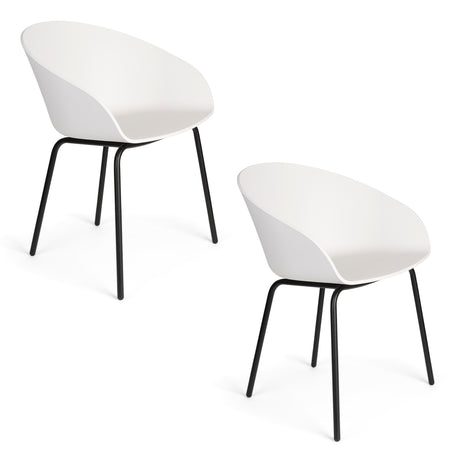   Modern furniture - Curved Molded Dining Armchairs (2) - www.oroa.com | Oroa.com