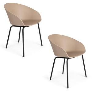  Modern furniture - Curved Molded Dining Armchairs (2) - www.oroa.com | Oroa.com