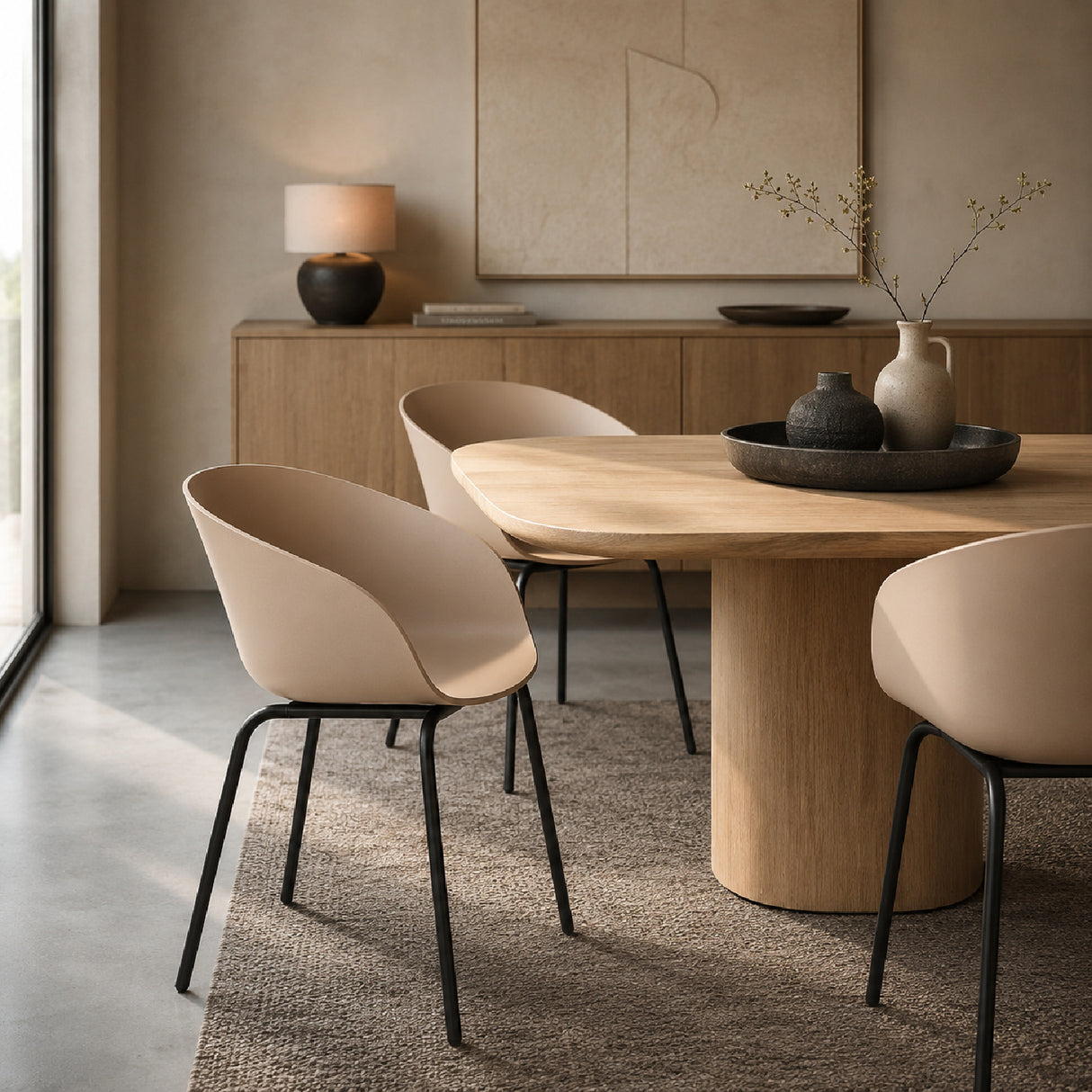   Modern furniture - Curved Molded Dining Armchairs (2) - www.oroa.com | Oroa.com