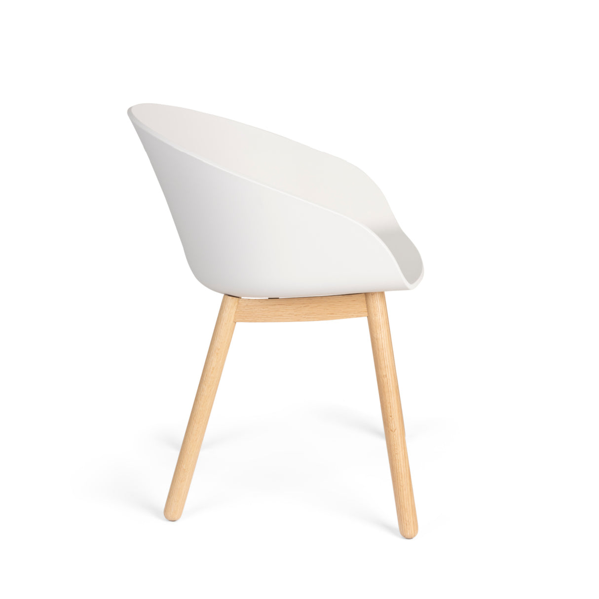   Modern furniture - Oak Legged Molded Dining Armchairs (2) - www.oroa.com | Oroa.com