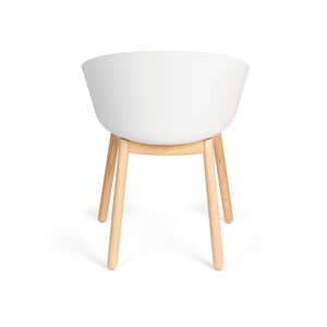   Modern furniture - Oak Legged Molded Dining Armchairs (2) - www.oroa.com | Oroa.com