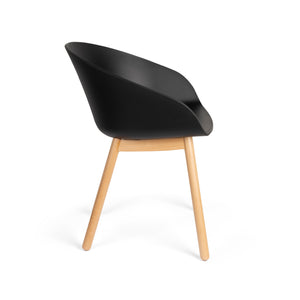   Modern furniture - Oak Legged Molded Dining Armchairs (2) - www.oroa.com | Oroa.com