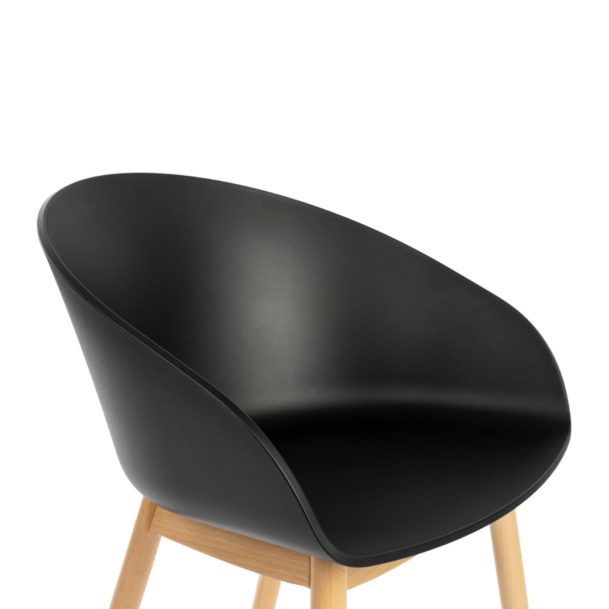   Modern furniture - Oak Legged Molded Dining Armchairs (2) - www.oroa.com | Oroa.com