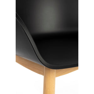   Modern furniture - Oak Legged Molded Dining Armchairs (2) - www.oroa.com | Oroa.com