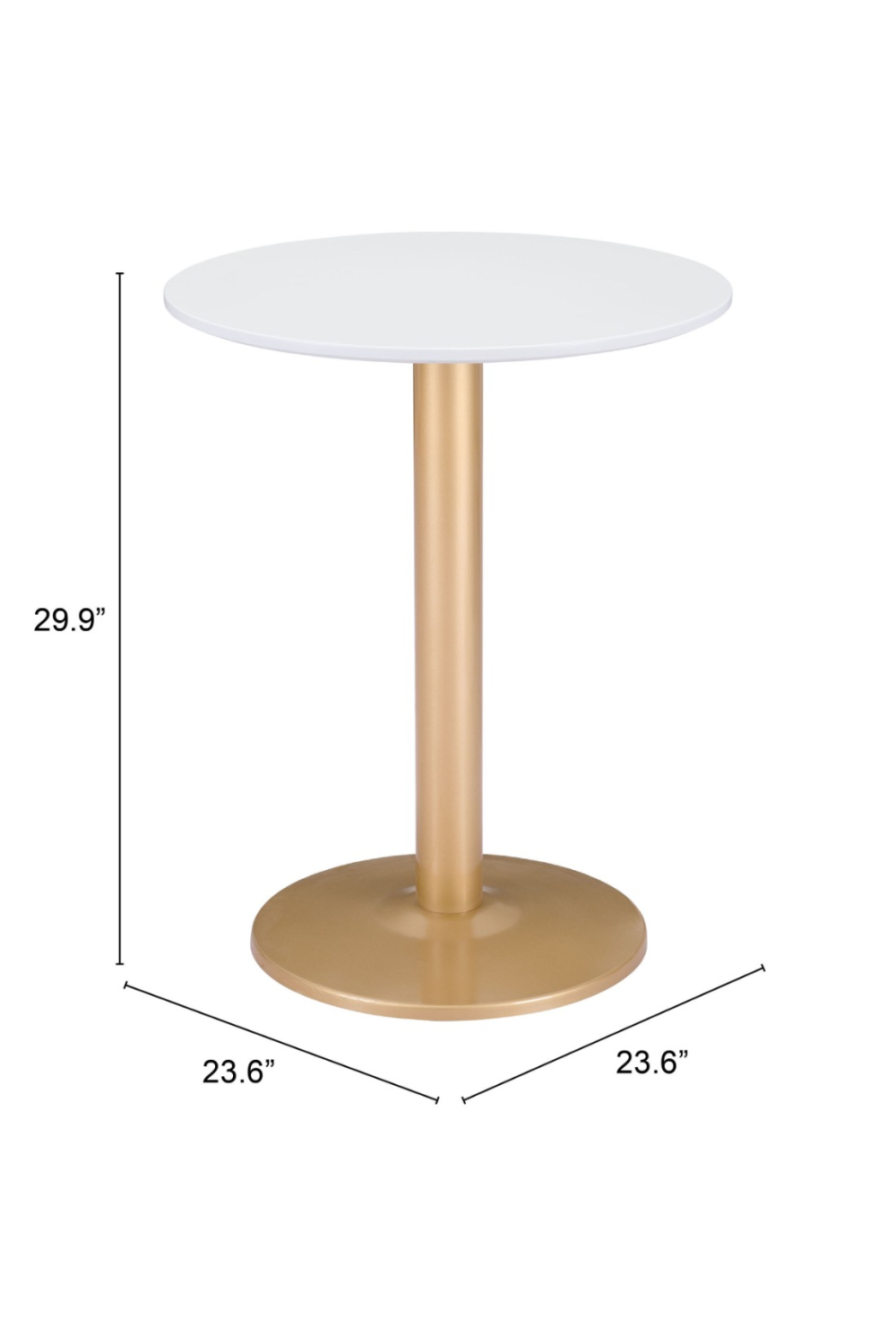 White Bistro Table | OROA Modern Alto | Oroa.com