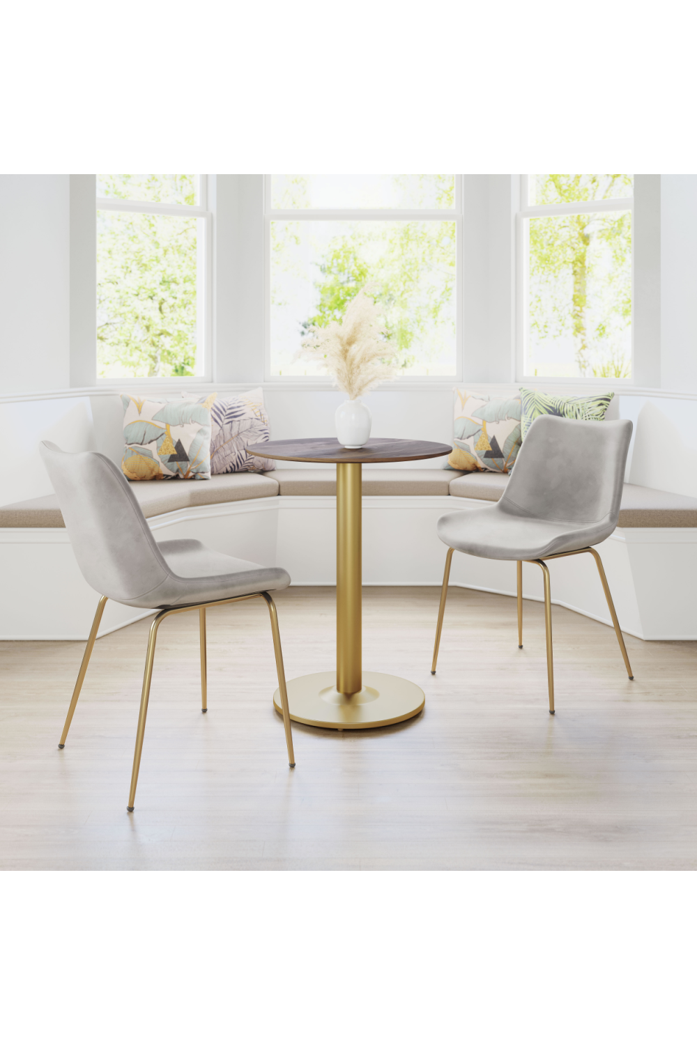 Brown Wooden Bistro Table | OROA Modern Alto | Oroa.com